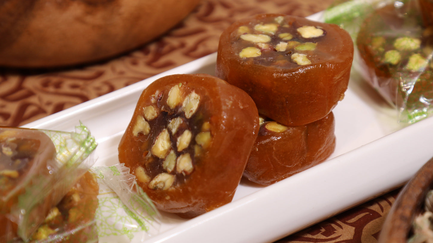 Kayısı Pestili ile Sarılmış Silindir Lokum